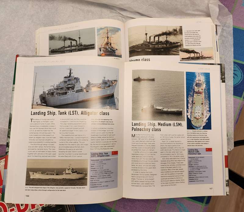 Illustrated Guide to Amphibious War Vessel / guide to CRUISERS (2) Vintage War related Books