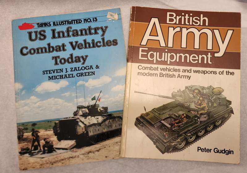 Modern Small Arms / D-Day / Tanks / US INFANTRY Combat Vehicles(4) - Vintage War related Books