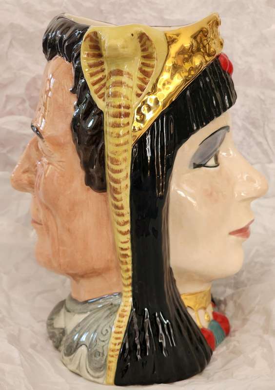 Royal Doulton Limited Edition Character Jug, "Anthony & Cleopatra" Double sided LARGE D6728
