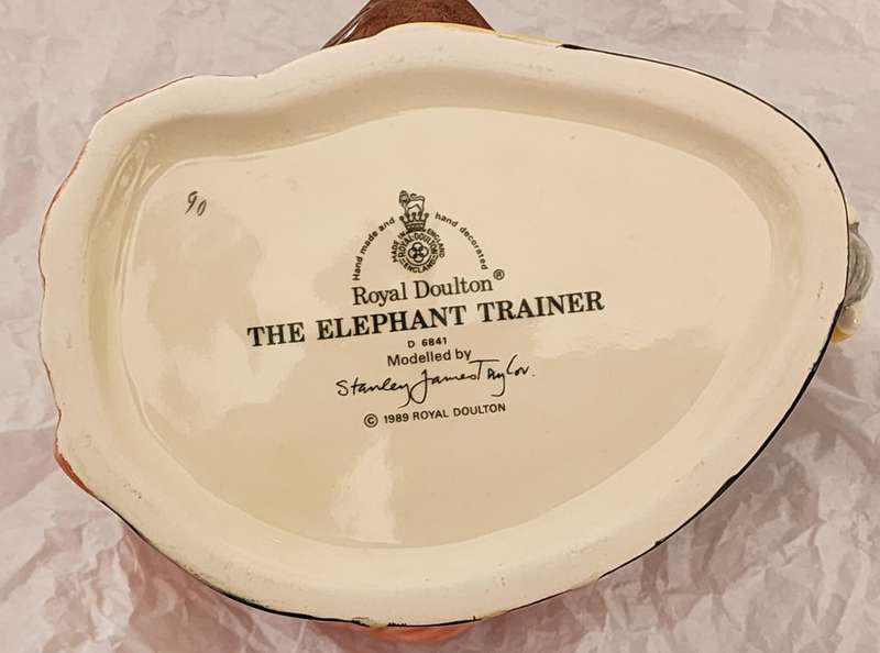 Royal Doulton "The Elephant Trainer" - Large Character Jug D6841 - Absolutely majestically awesome