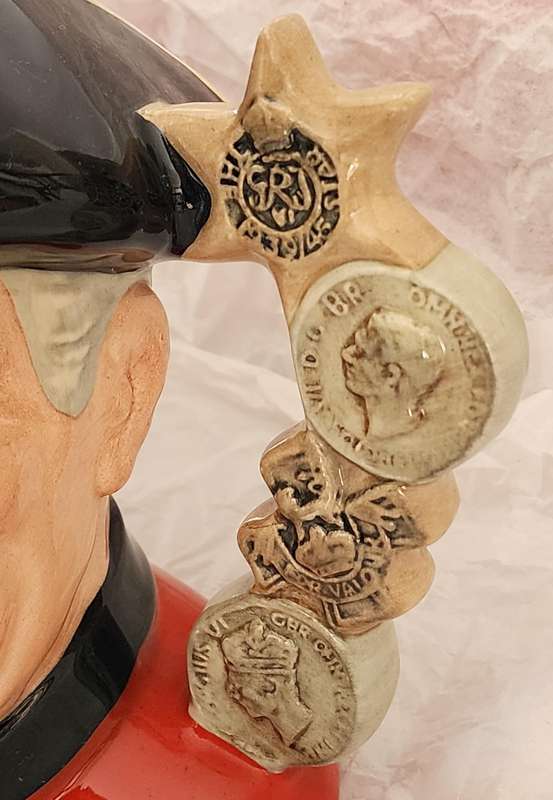 Royal Doulton LARGE Character Jug, " Chelsea Pensioner", D6817 - magnificent jug! quite superb !!