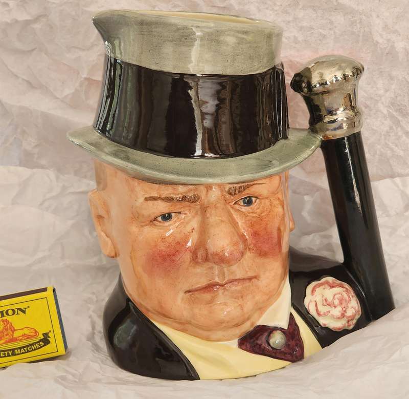 Royal Doulton "W.C. Fields"  Large Character Jug, D6674 - With scarce "AMEX" backstamp (Ltd release)