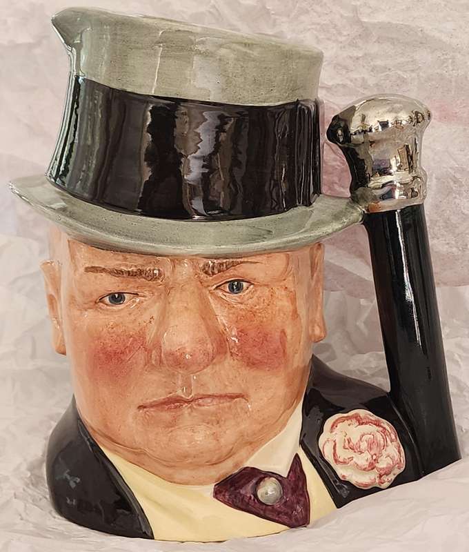 Royal Doulton "W.C. Fields"  Large Character Jug, D6674 - With scarce "AMEX" backstamp (Ltd release)