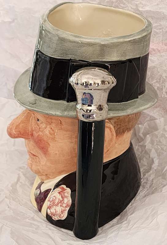 Royal Doulton "W.C. Fields"  Large Character Jug, D6674 - With scarce "AMEX" backstamp (Ltd release)