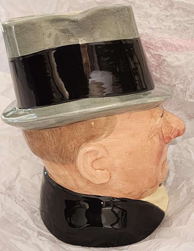 Royal Doulton "W.C. Fields"  Large Character Jug, D6674 - With scarce "AMEX" backstamp (Ltd release)