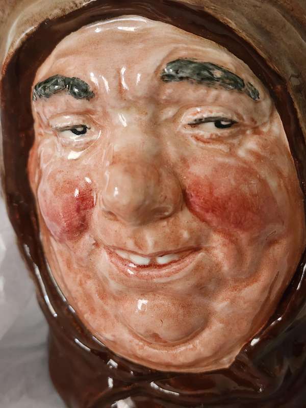 Royal Doulton LARGE Character Jug, " FRIAR TUCK", D6321- magnificent very scarce, VINTAGE jug  !!