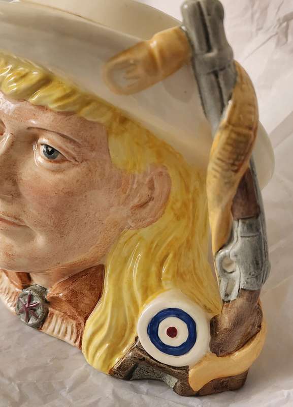 Royal Doulton "ANNIE OAKLEY"- Medium Character Jug D6732-AMAZING "WILD WEST" Series-superb
