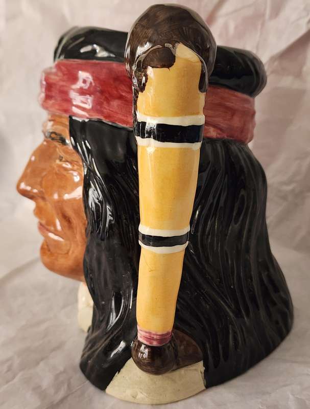 Royal Doulton "GERONIMO"- Medium Character Jug D6733-AMAZING "WILD WEST" Series-superb