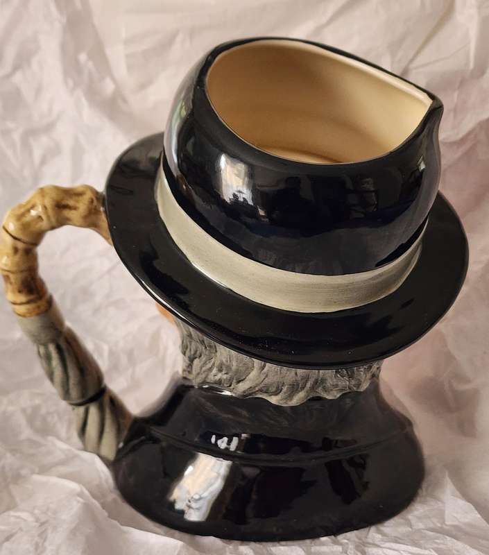 Royal Doulton LARGE Character Jug, "CITY GENT", D6815-magnificent Gorgeous umbrella handle