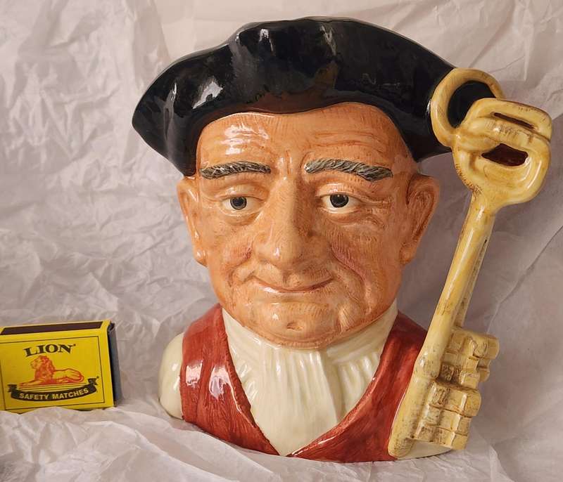Royal Doulton "The GAOLER" - Large Character Jug D6570-gorgeous -part of WIlliamsburg series!