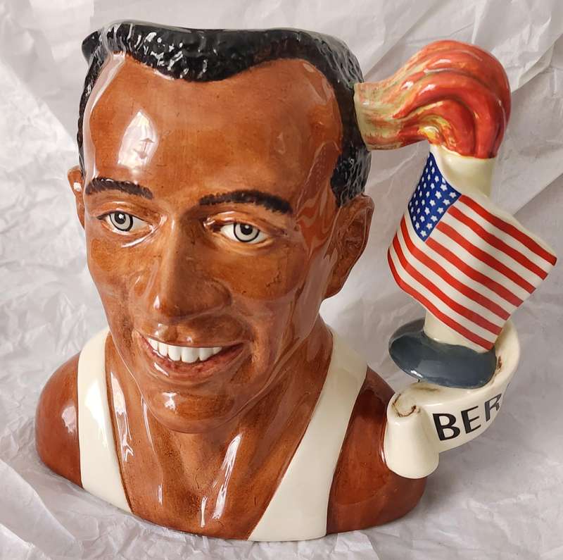 Royal Doulton "JESSE OWENS" - Large Character Jug D7019-Stunning Jug of year '96- OLYMPICS, -LTD