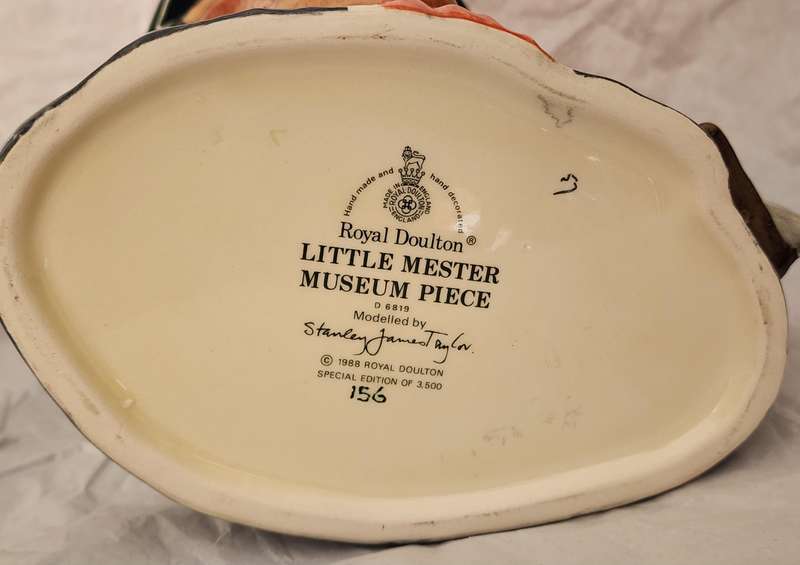 Royal Doulton LARGE Character Jug, "LITTLE MESTER", D6819- magnificent LIMITED (No.2583), VINTAGE !!