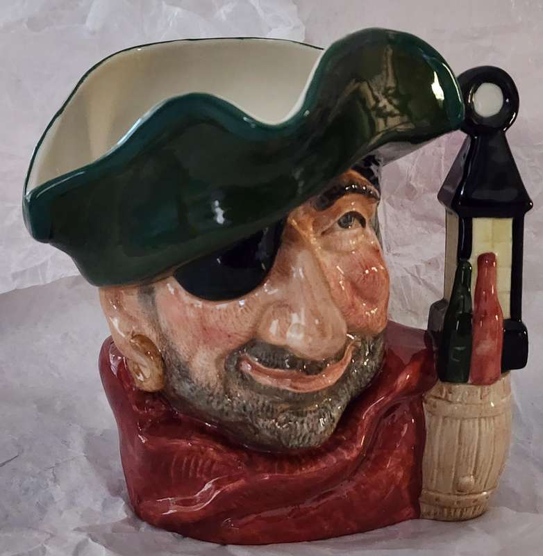 Royal Doulton "The SMUGGLER" - Large Character Jug D6616-gorgeous detailed jug-Pirate related!
