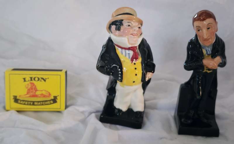 Royal Doulton Dickens ware Series X 2-"Captain Cuttle" "URIAH HEEP"  Scarce figures, AMAZING pair !