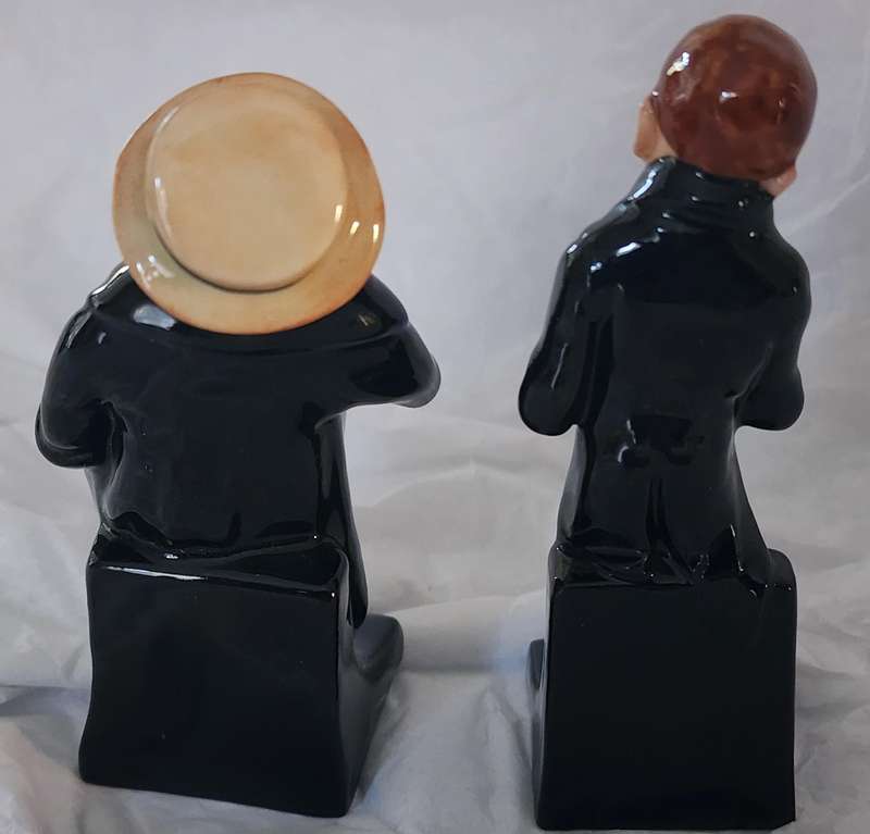 Royal Doulton Dickens ware Series X 2-"Captain Cuttle" "URIAH HEEP"  Scarce figures, AMAZING pair !