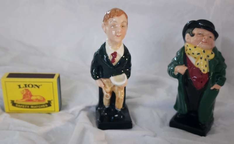 Royal Doulton Dickens ware Series X 2-"Oliver Twist" "Tony Weller"  Scarce figures, AMAZING pair !