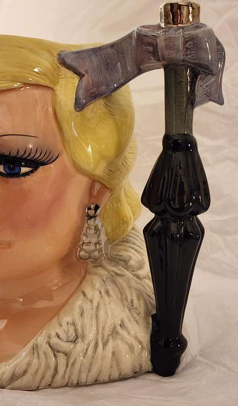 Royal Doulton LARGE Character Jug, " Mae WEST", D6688 - magnificent jug! HUGE size celebrity jug!