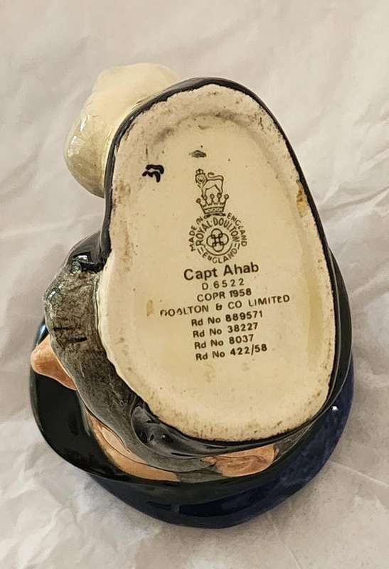 Royal Doulton "Capt AHAB" Vintage Miniature- WHITE WHALE superb, scarce, amazing jug D-6522