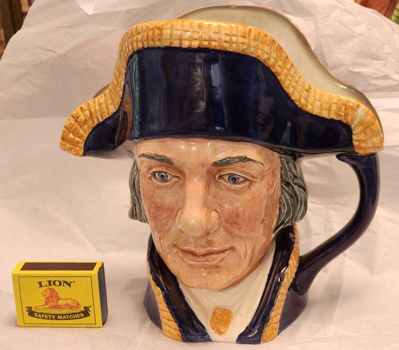 Lord Nelson D6336 Royal Doulton Character Jug - Large -Gorgeous Magnificent coloration, Superb !!