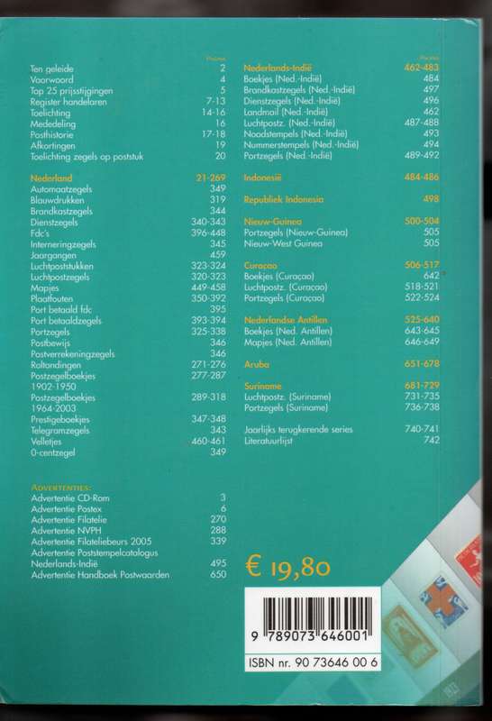 "Postzegels van Nederland & Overzeese Rijksdelen" 2006 Netherlands Specialized Catalogue (744 pages)