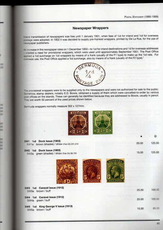 Bermuda Specialized  Catalogue a must have if you are interested in Bermuda philately. (193 pages)