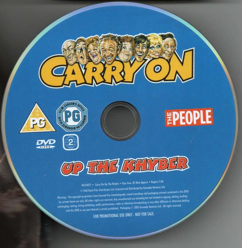 Carry on up the Khyber DVD (no casing)