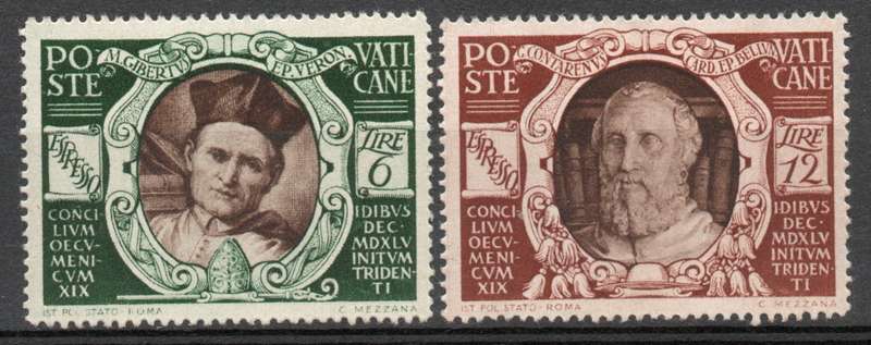 Vatican City 1946 Express Letter Stamps 6L & 12L set of 2 mounted mint. SG E130-1. Cat £1,25 (2012)