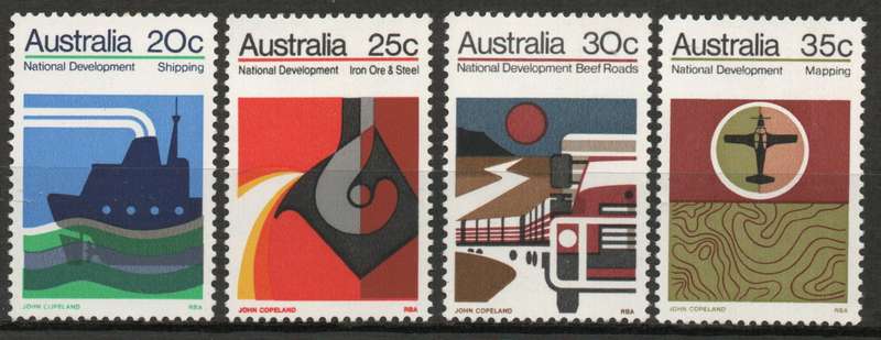 Australia 1973 National Development set of 4 mounted mint. SG 541-4. Cat £6 (2018)