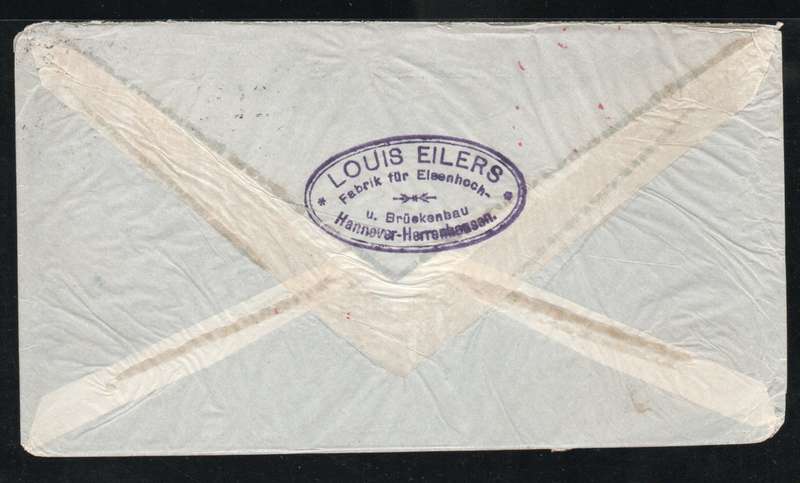 Germany 1935 Air Mail Cover Herrenhausen to Buenos Aires Argentina with scarce 1934 3M Air stamp.