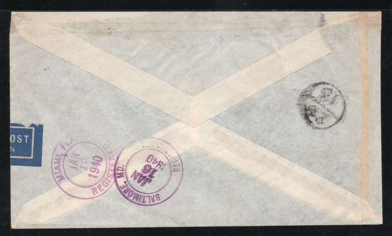 Germany 1939 Registered Air Mail cover from Koblenz to Buenos Aires Argentina. Taxed.