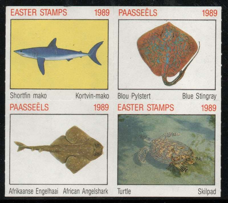 South Africa 1989 Easter Stamps block of 4 mint.