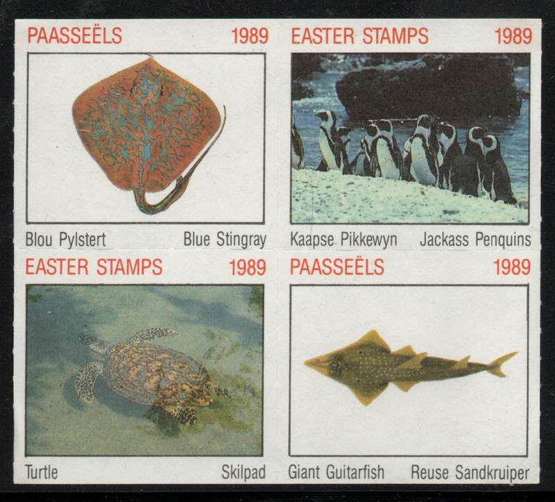 South Africa 1989 Easter Stamps block of 4 mint.