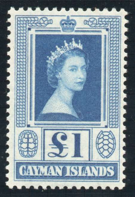 Cayman Islands 1953-62 QEII Definitive £1 unmounted mint. SG 161a. Cat £48 (2022)