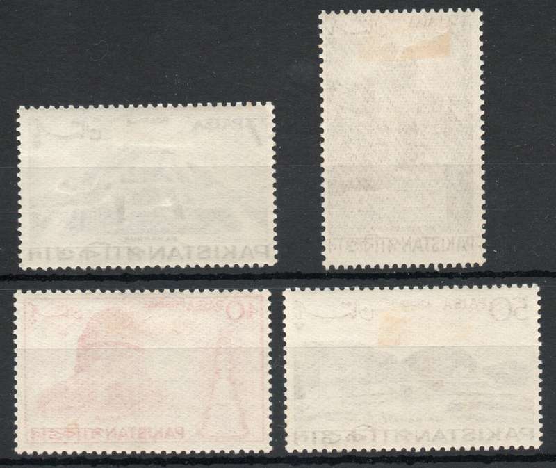 Pakistan 1963 Archaeological series set of 4 lightly mounted mint. SG 188-191. Cat £3,50 (2022)