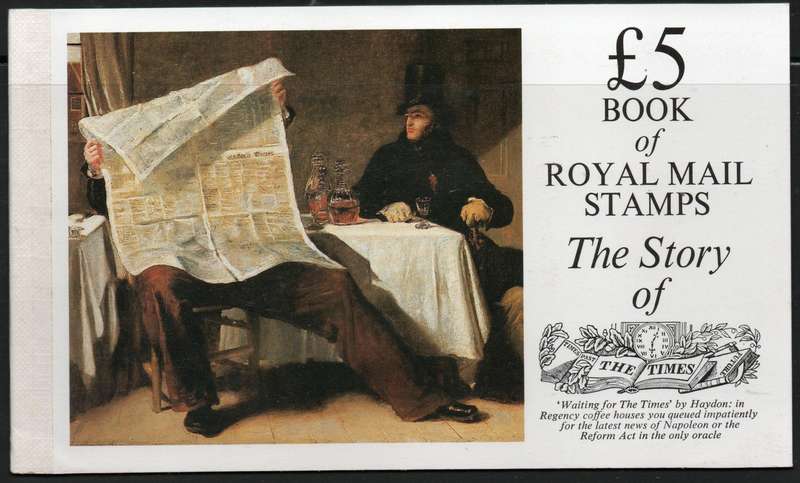 Great Britain 1985 The Story of the Times £5 Booklet umm. SG Dx6.