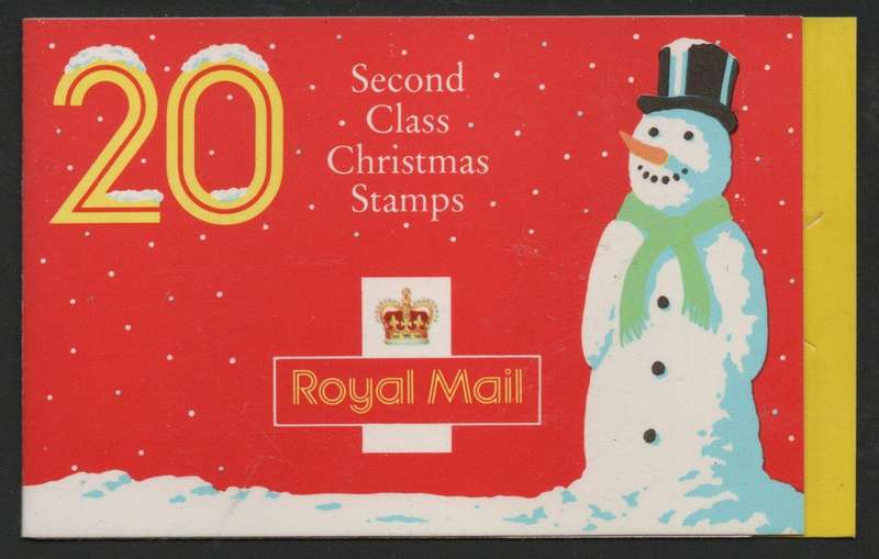 Great Britain 1990 Christmas Stamp Booklet unmounted mint. Not complete - 14 stamps. SG LX1.