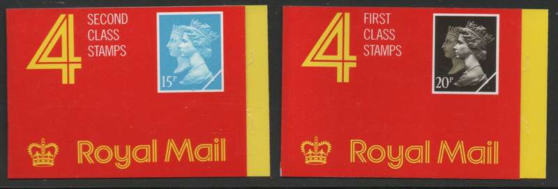 Great Britain 1990 2 Booklets 60p & 80p unmounted mint. SG JA1 & JB1. Cat £8,75 (2018)