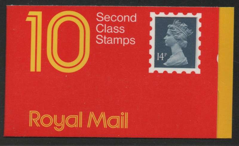 Great Britain 1988 £1,40 Booklet 10 x 14p stamps unmounted mint. SG GK1. Cat £8,50 (2018)