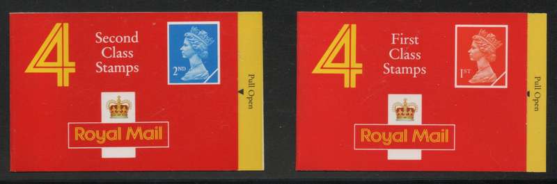 Great Britain 1990 2 Booklets 60p & 80p unmounted mint.  SG HA3 & HB3. Cat £7,50 (2018)