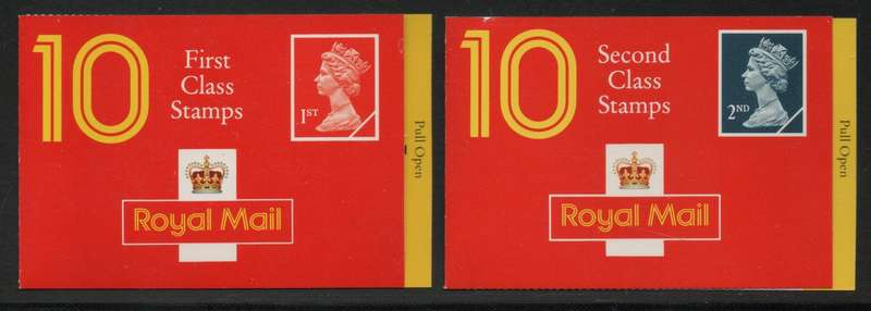 Great Britain 1990 2 Booklets £1,50 & £2 unmounted mint.  SG HC3 & HD4. Cat £18,50 (2018)