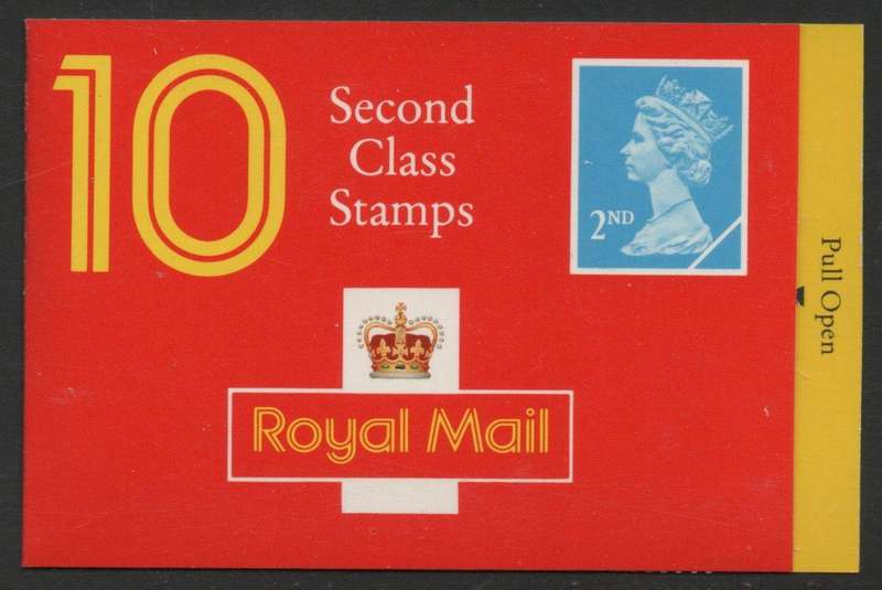 Great Britain 1991 £1,70 Booklet 10 2nd class stamps umm. Questa printing. SG HC6. Cat £7,50 (2018)