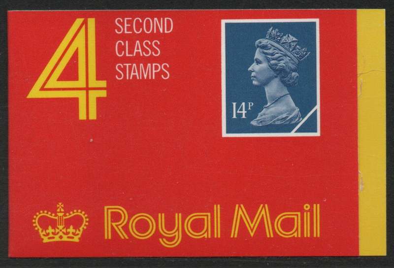 Great Britain 1989 Booklet containing 4 x 14p stamp unmounted mint. SG GB4. Cat £20 (2018)
