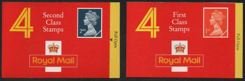 Great Britain 1991 68p & 96p Booklets unmounted mint.  SG HA4 & HB4. Cat £7,50 (2018)