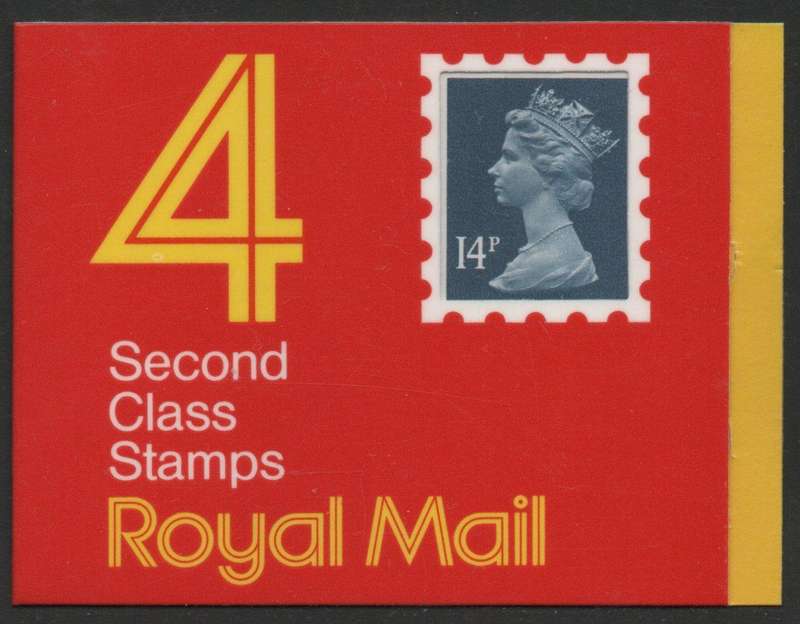 Great Britain 1988 56p Booklet containing 4 x 14p stamps umm Walsall print. SG GB2. Cat £5,25 (2018)