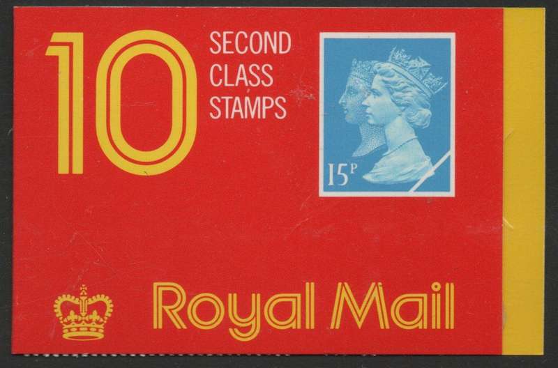 Great Britain 1990 £1,50 Booklet containing 10 x 15p stamps umm Questa print. SG JC10 Cat £10 (2018)
