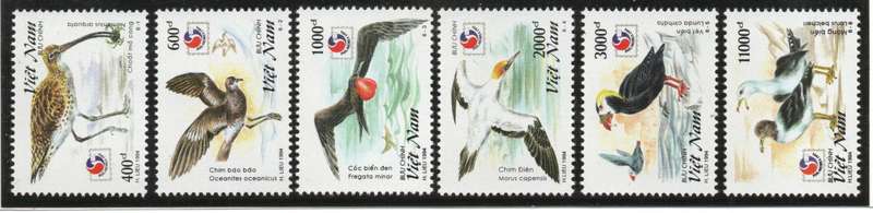Vietnam 1994 Birds set of 6 unmounted mint. SG 1892-97. Cat £4,35 (2012)