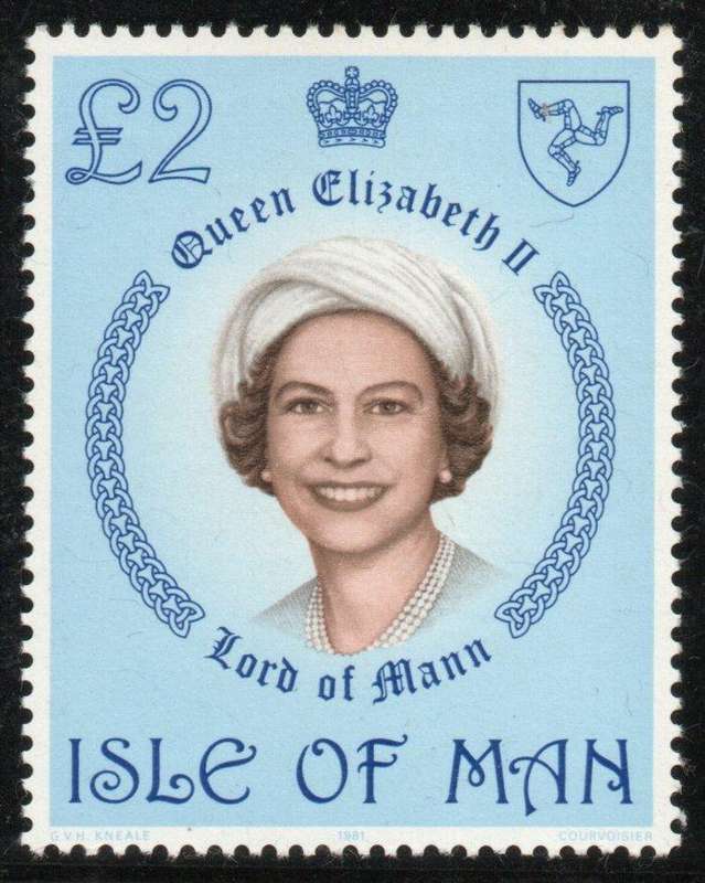 Isle of Man 1978 QEII Definitive £2 unmounted mint. SG 128. Cat £4,50 (2013)