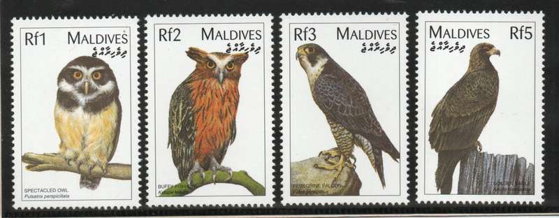 Maldive Islands 1997 Birds part set of 4 unmounted mint. SG 2771-2774. Cat £5 (2012)
