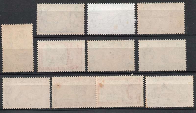British Solomon Islands 1956 QEII Definitive part set of 11 umm (9d vfu) SG 82-91. Cat £10,10 (2022)