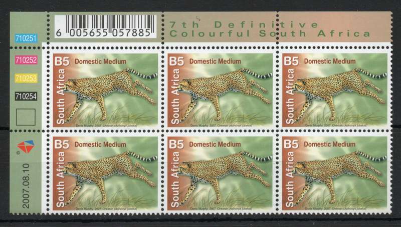 South Africa 2007 7th Definitive Additional values control blocks of 6 umm. SACC 1834-35. Cat R750